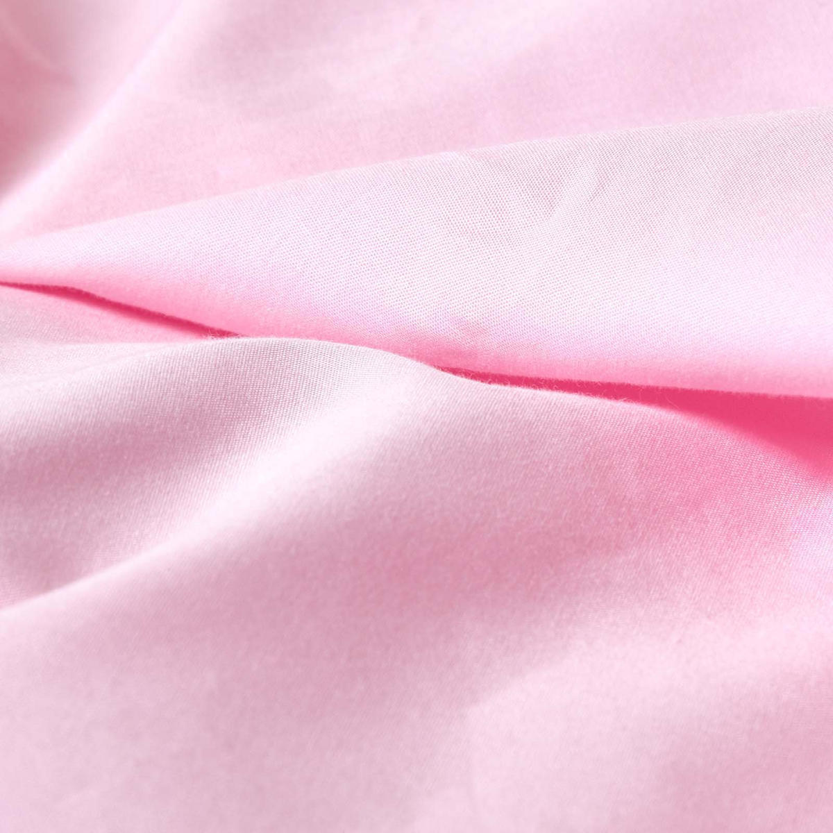 KISSENBEZUG Perkal mit Stehsaum, Fadendichte 200 - Rosa, Textil (48/74cm) - Homescapes