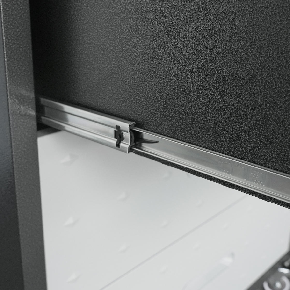 WERKZEUGSCHRANK Metall mit Rollen 3 Schubladen 75x42x88 cm – robust, Werkstattwagen für Garage, Büro & Haushalt, Schwarz/Grau - Schwarz, Metall (42/88.01/75.01cm) - Ej. Life