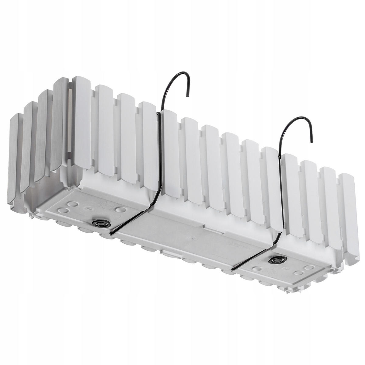 BALKONKASTEN mit Griffen und Bewässerungssystem, 60 cm, Weiß - Weiß, Kunststoff (18/58cm) - KADAX