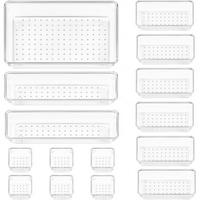 SCHUBLADEN Organizer 15-teiliges Set Klar Kunststoff - Transparent, Kunststoff (15/10.3/22.7cm)