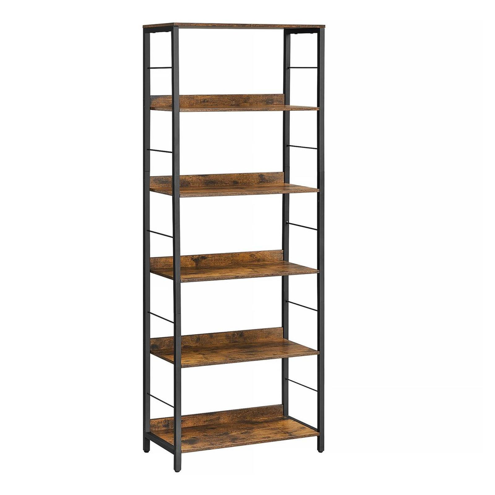Begryf Standregal Dunkelbraun, Schwarz 60x178x30 cm