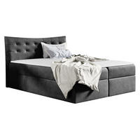 BOXBETT Havana - Grau, Holz (200/200cm) - MIRJAN24