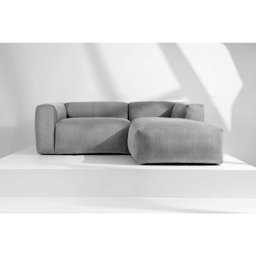 Thumbnail - Konsimo® Eckmodulsofa-Rechts, Hellgrau, Textil, L-Form,Freiform, 237x180 cm, Wohnzimmer, Sofas & Couches, Wohnlandschaft...