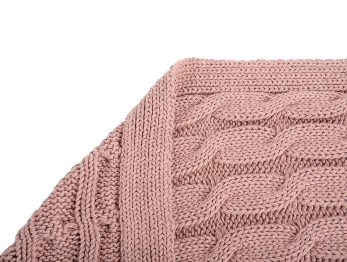 DECKE Cable 170/130 cm - Pink, Textil (130/170cm) - Present Time