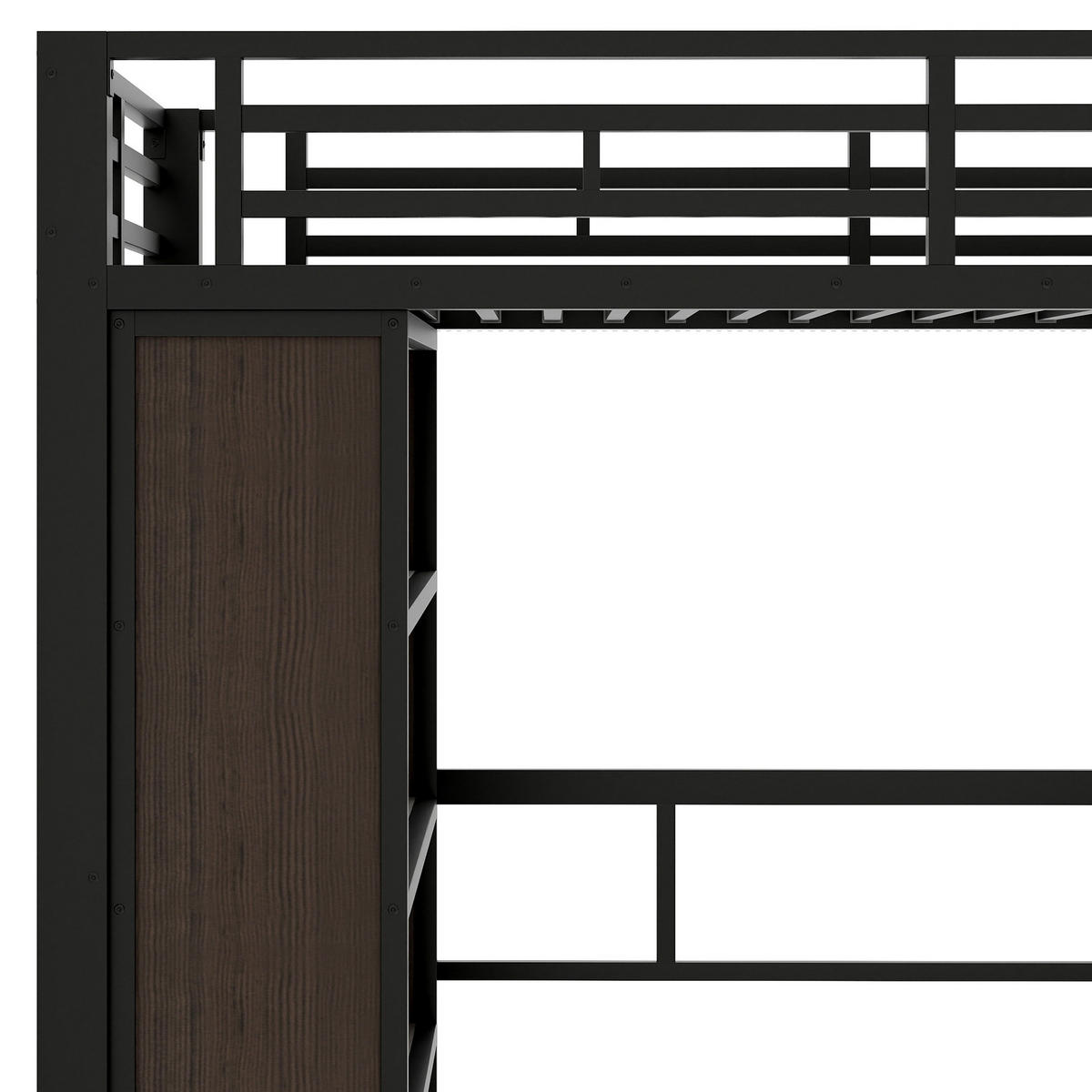 HOCHBETT Eisen 90/200 cm Schwarz - Schwarz, Metall - Raumix