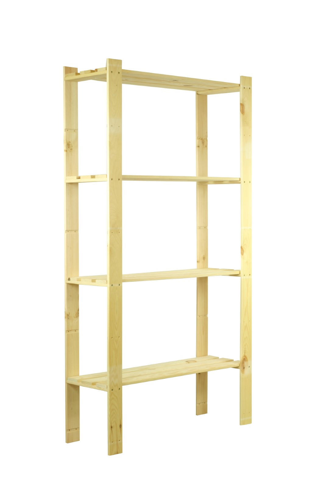 HOLZREGAL PINEPEAK 150x80x28cm 4 Fachboden 1,2cm dickes Kiefernholz Natur - Naturfarben, Holz (80/150/28cm) - PROREGAL