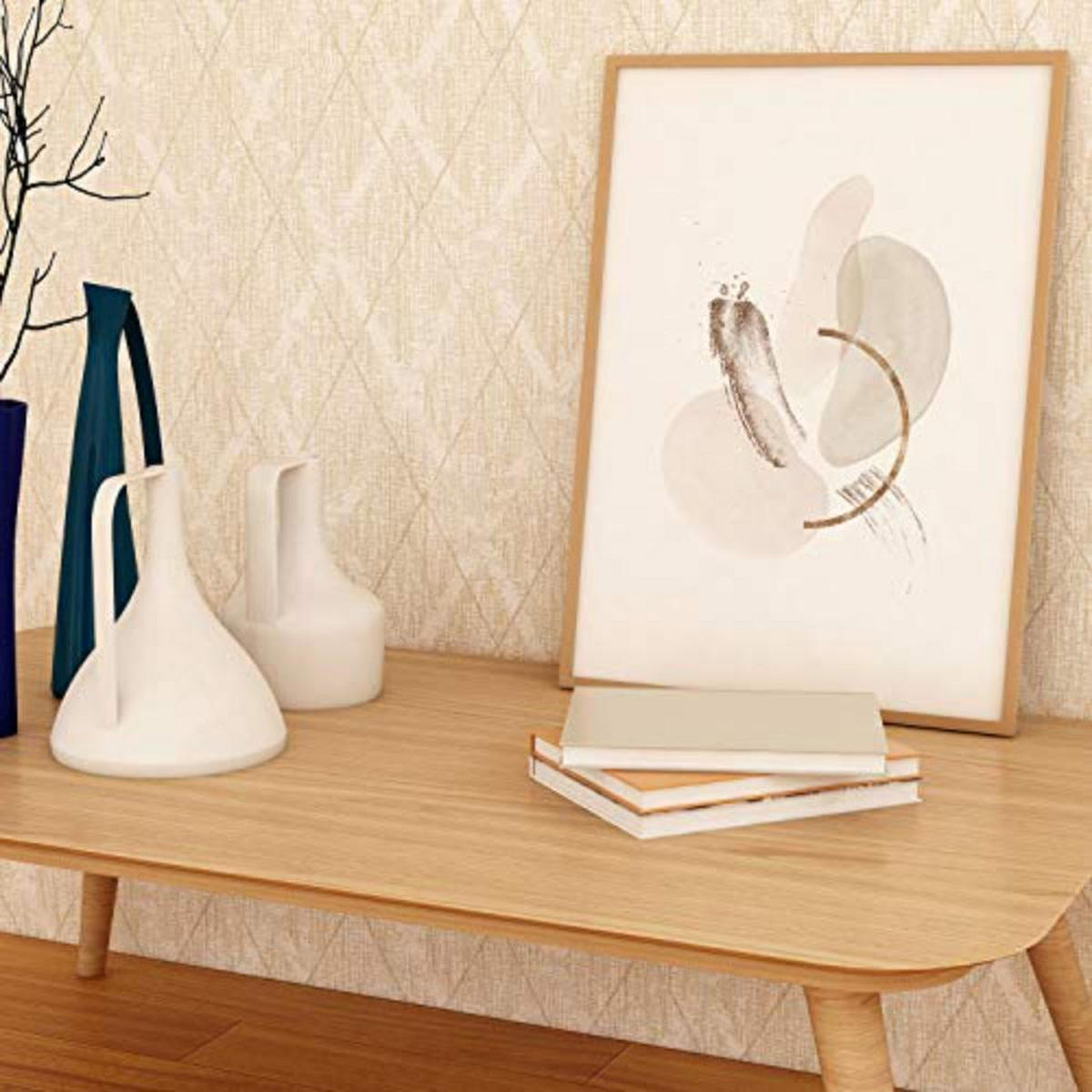 POSTER Set mit 4 Kunst Folien mit abstrakten Formen und Figuren A4 Rahmenlos - Klar, Papier (29.7/3cm) - Nacnic