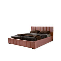 POLSTERBETT Nero 120x200 cm, Doppelbett mit Bettkasten und Lattenrost aus Holz, Velourstoff: Pink - Pink, Holz/Textil (120/200cm) - Marpur
