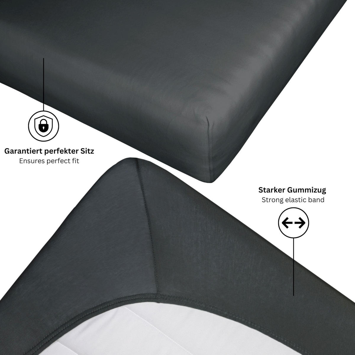 NAPÍNACIE prestieradlo FLAT - biela, textil (90/200cm) - Schöner Wohnen