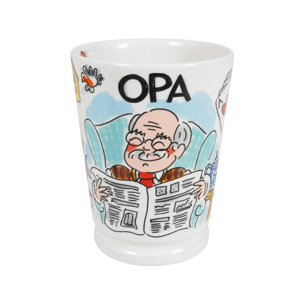 MAZAGRAN-BECHER Opa in Bunt - 500 ml - Multicolor, Keramik (0.5L) - Blond Amsterdam