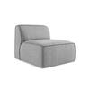 SOFAELEMENT Strukturstoff Grau - Hellgrau/Schwarz, Holzwerkstoff/Kunststoff (80/70/102cm) - Makamii