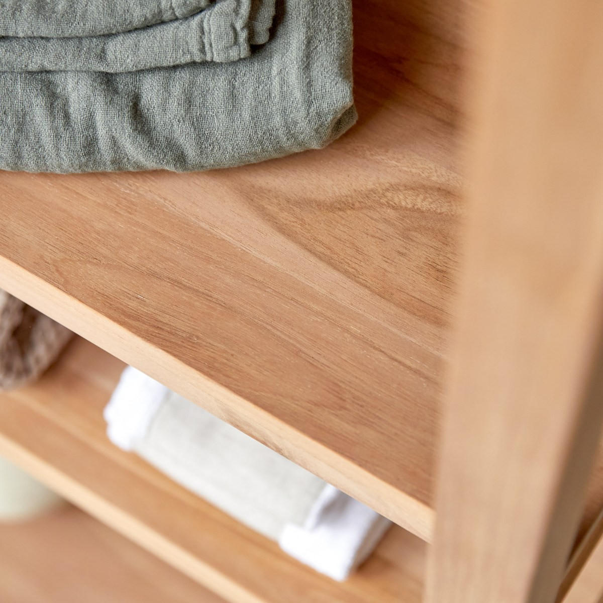 HOCHSCHRANK Sera Natur aus Teak - Naturfarben, Holz (80/180/40cm) - Tikamoon