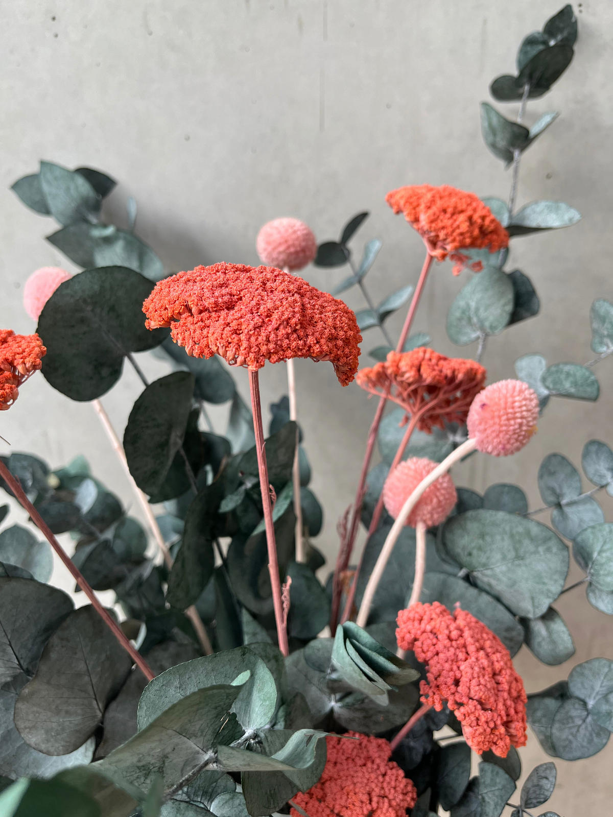 POP of Color: Eukalyptus pink - pink / 40 cm - Rosa/Grün, Naturmaterialien (40cm) - Lykke & You