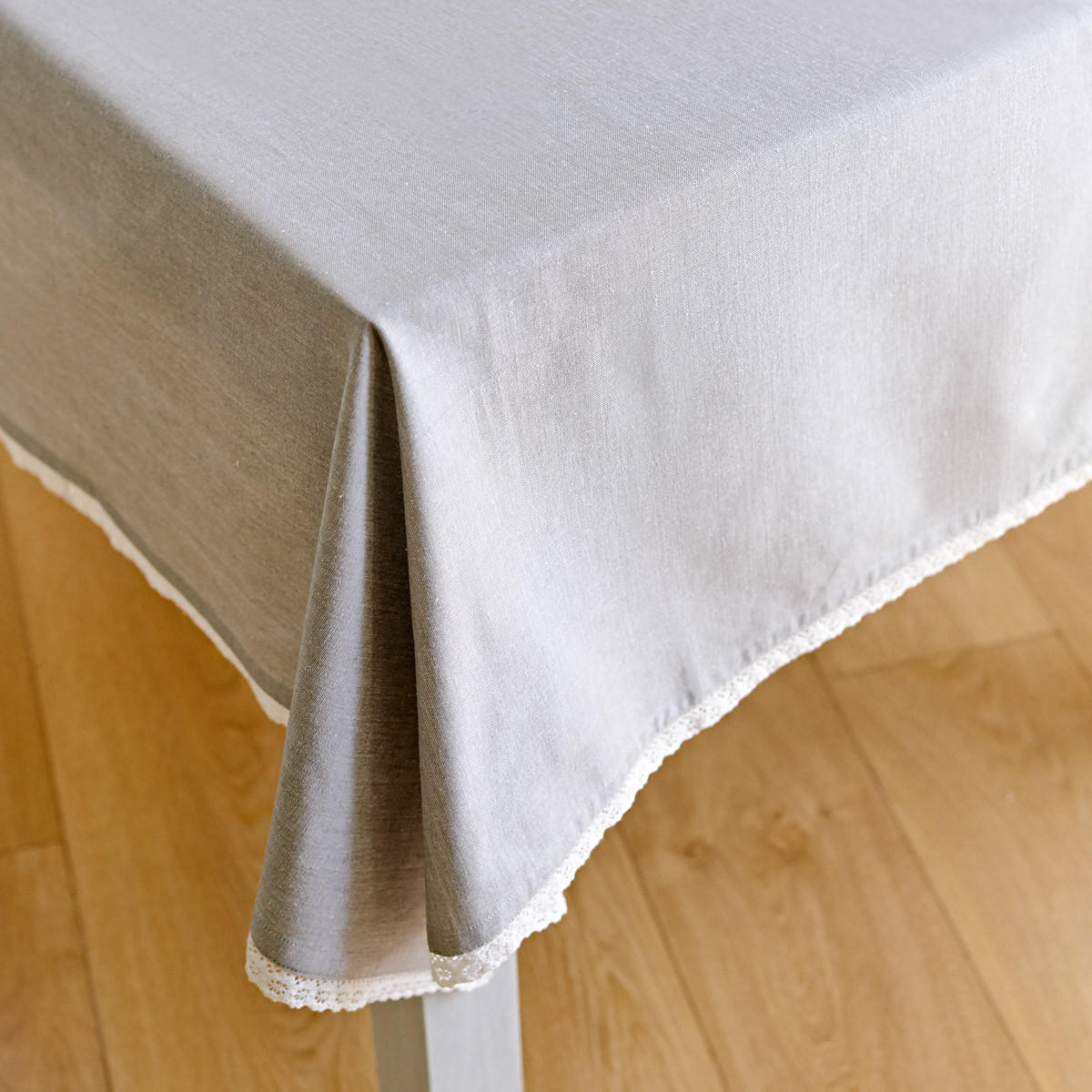 TISCHTUCH Asen grau 130/180 cm - Grau, Textil (130/180cm) - Homla