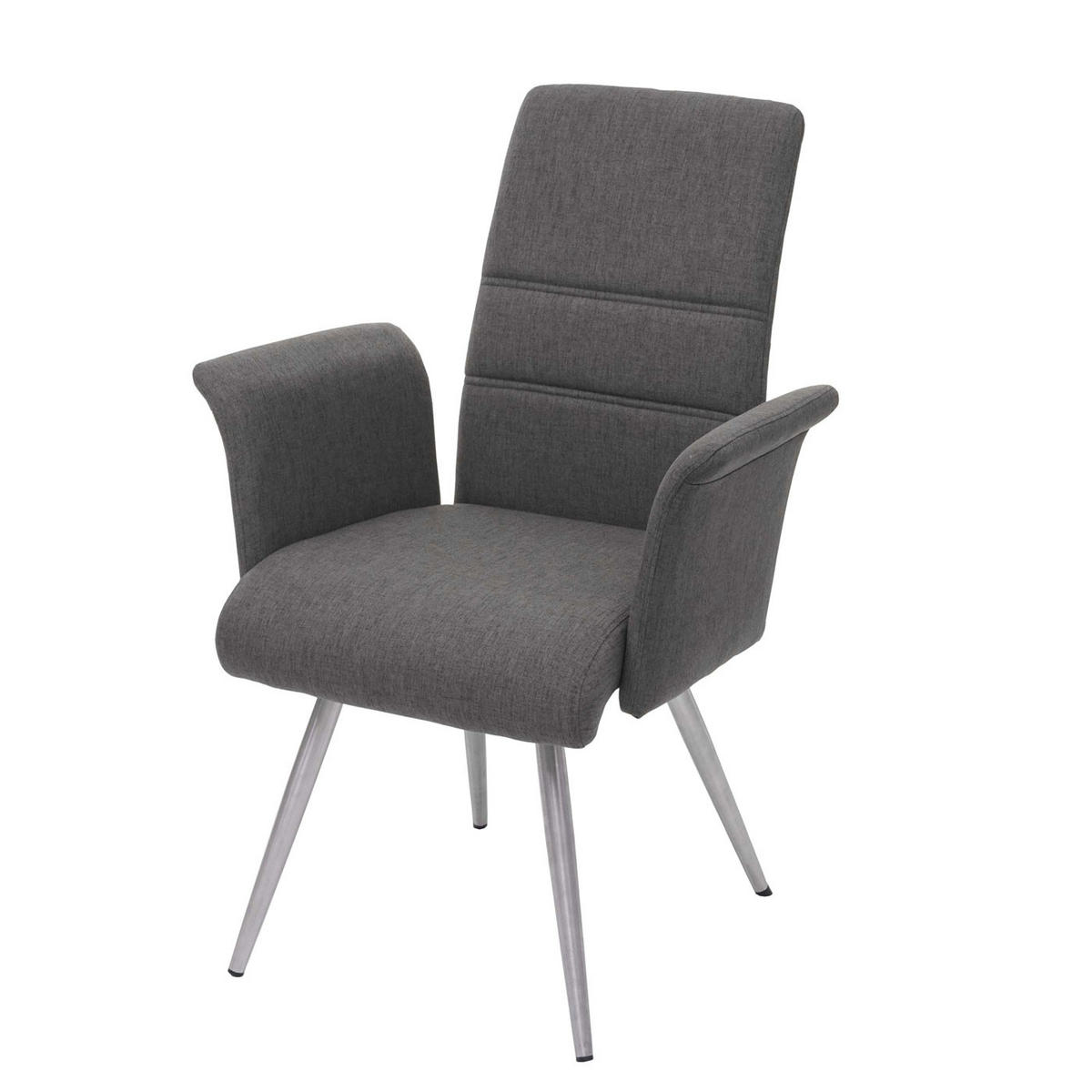 ESSZIMMER-SET Grau 4er-Set - Grau, Textil (180/68/68cm) - MCW