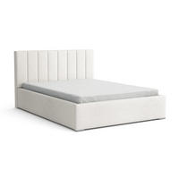 POLSTERBETT VENICE 160/200 in Boucle Weiß - Weiß, Holz/Holzwerkstoff (160/200cm) - Deine Möbel 24