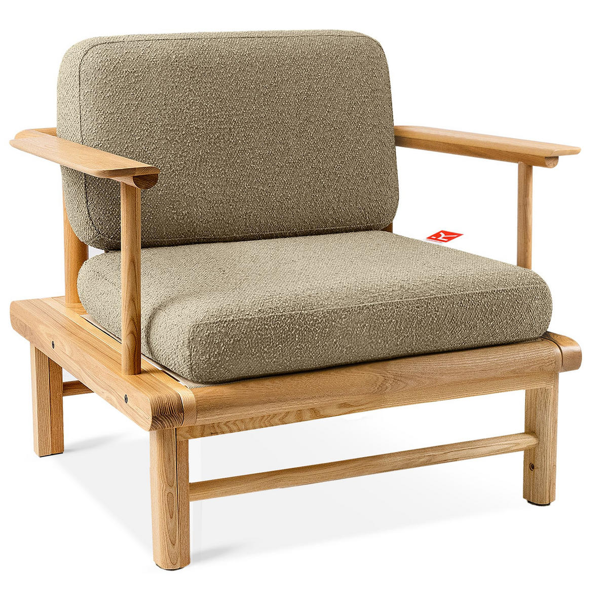 GARTENSTUHL ATREDA - Beige, Holz/Textil (91/80/80cm) - KONSIMO®