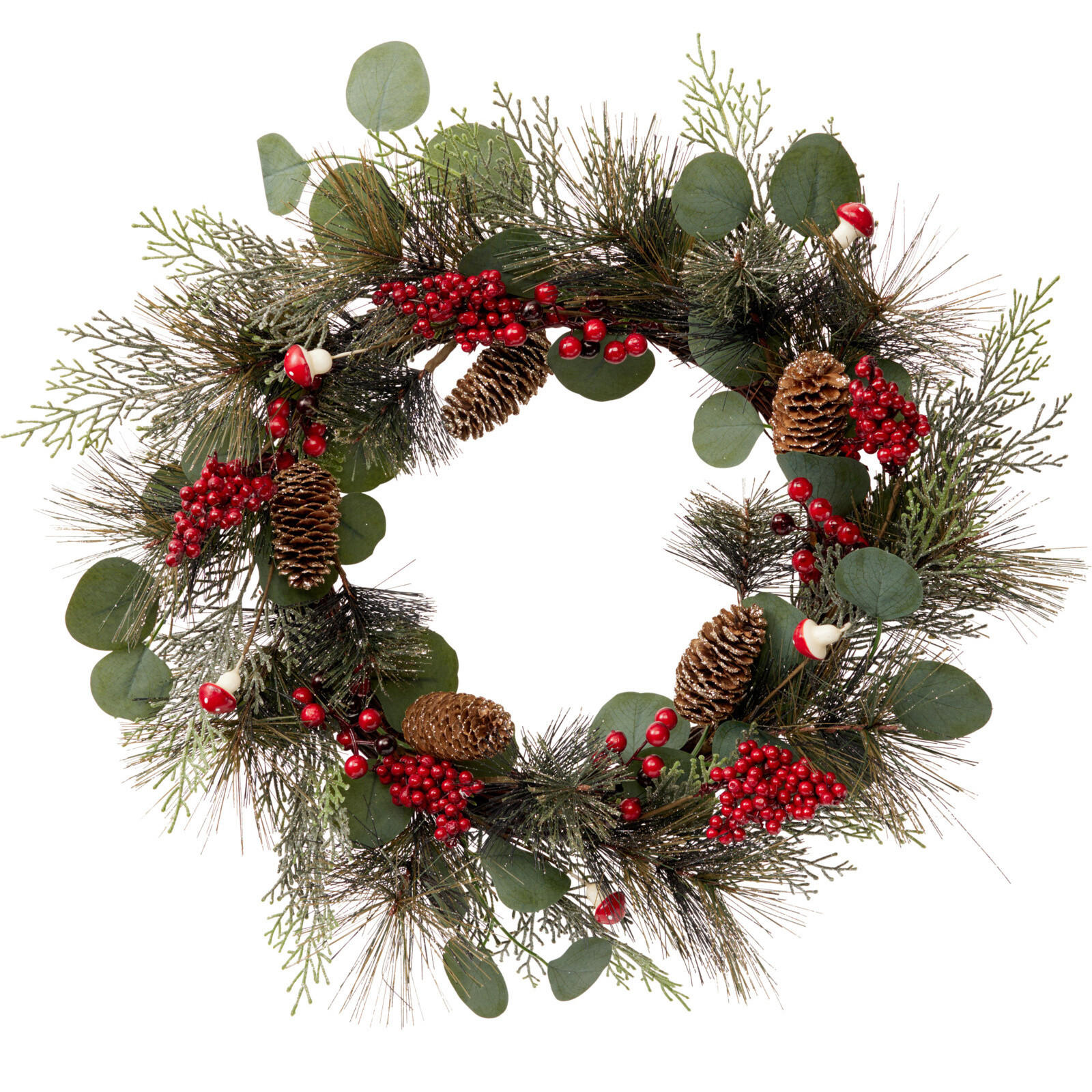Home Styling Collection Weihnachtskranz Grün 55x10x55 cm