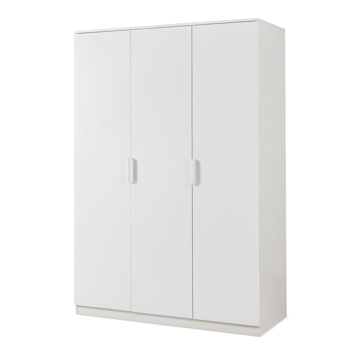 KLEIDERSCHRANK Eiselfing - Weiß, Holzwerkstoff (120/176/52cm) - [en.casa]