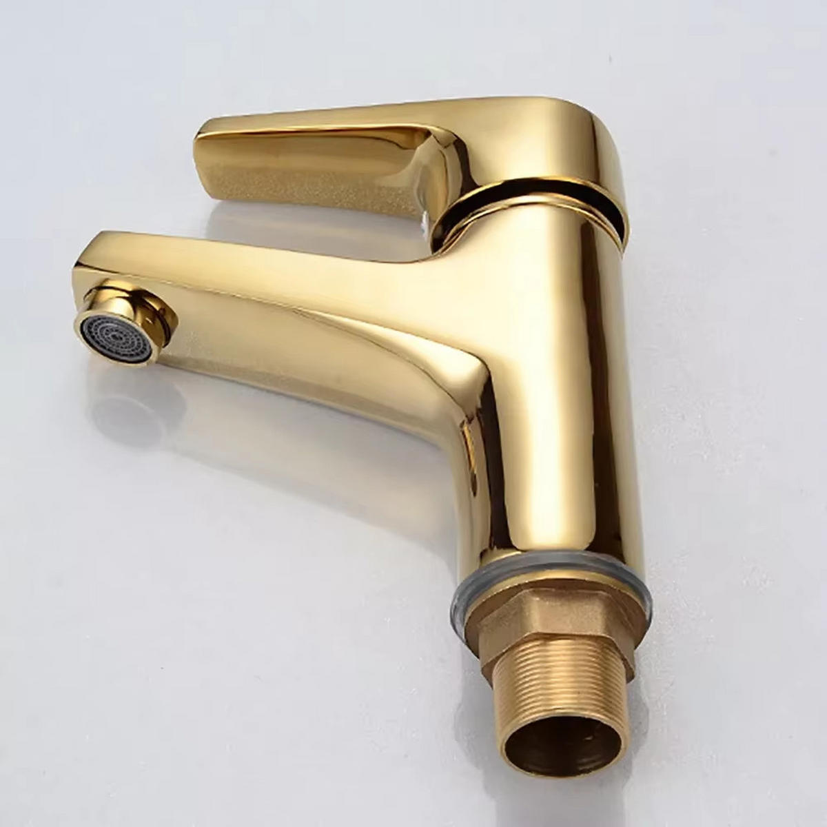 WASCHTISCHARMATUR Gold Einhebelmischer Waschbecken - Goldfarben, Metall (11/14/3.5cm) - Kaket