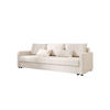 SOFA MOS mit Schlaffunktion COSMIC 10 mit Stauraum - Schwarz, Textil (84/72/220cm) - Bedante