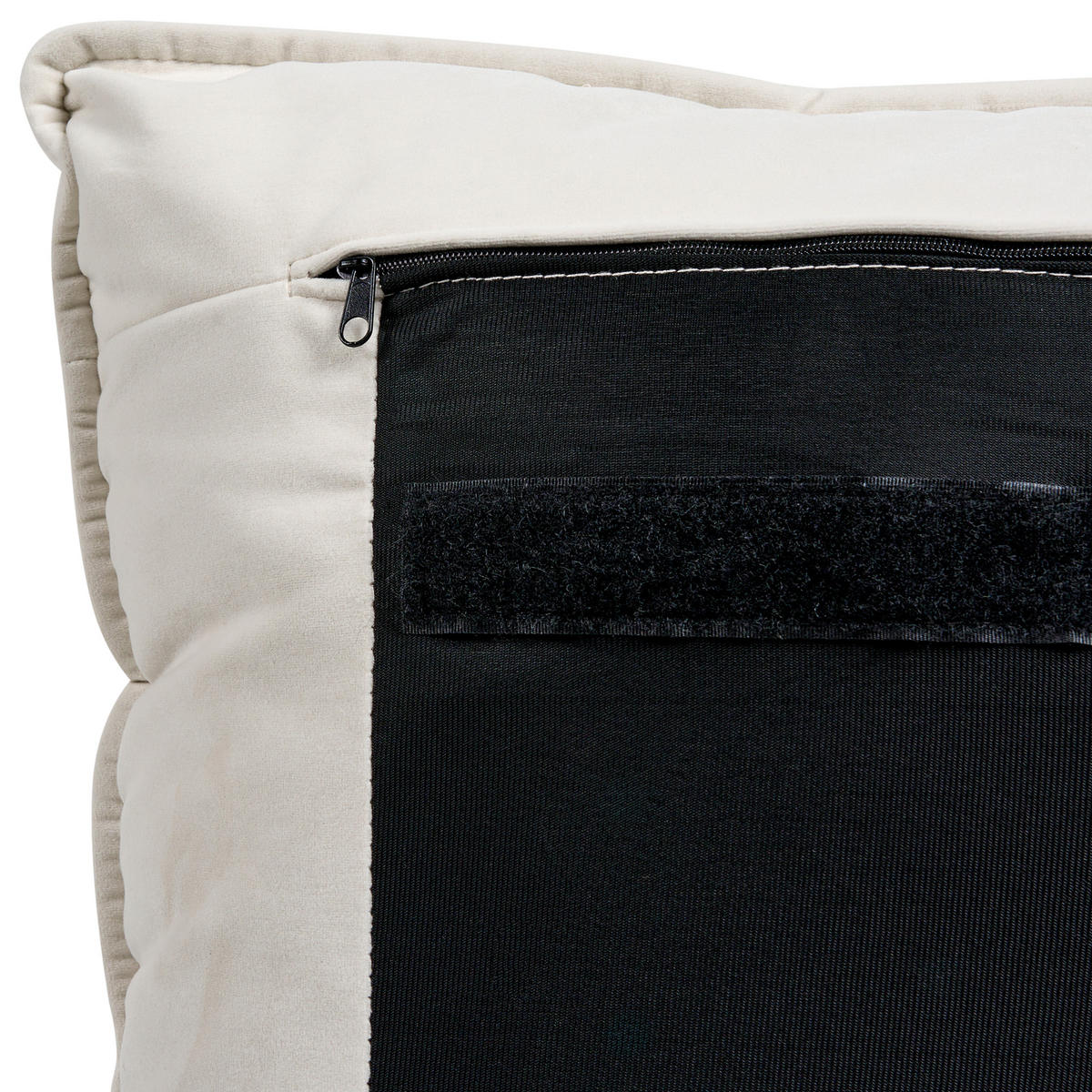 BETT mit Lattenrost 180/200 cm Hellbeige Bajonna - Beige/Schwarz, Textil (180/200cm) - Beliani