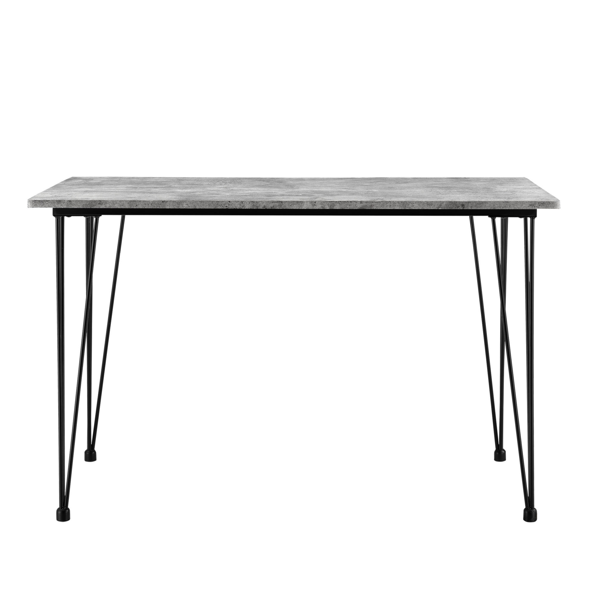 Thumbnail - [en.casa] Esstisch, Grau, Holzwerkstoff, 4-Sitzer, Rechteckig, Haarnadel, 120x75x70 cm, Esszimmer, Tische, Esstische