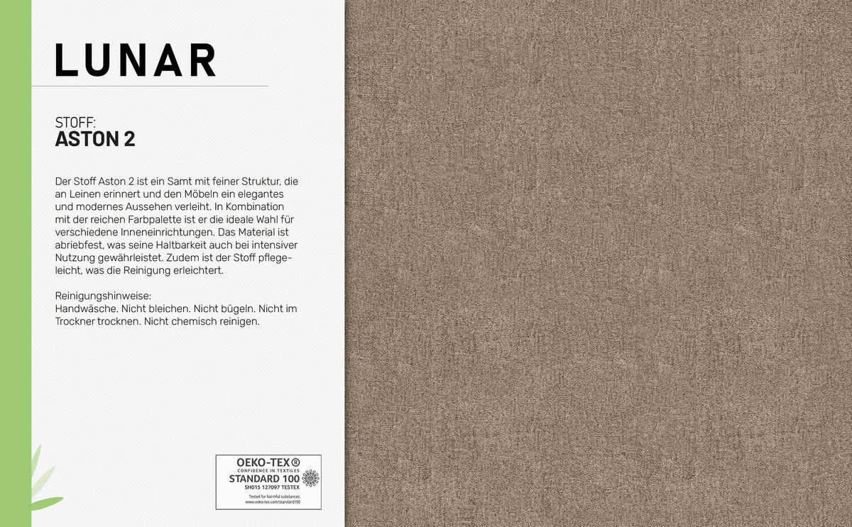 ECKSCHLAFSOFA Lunar Schlafsofa mit Bettkasten, Braun - Braun, Holz (237/166cm) - Panda Möbel