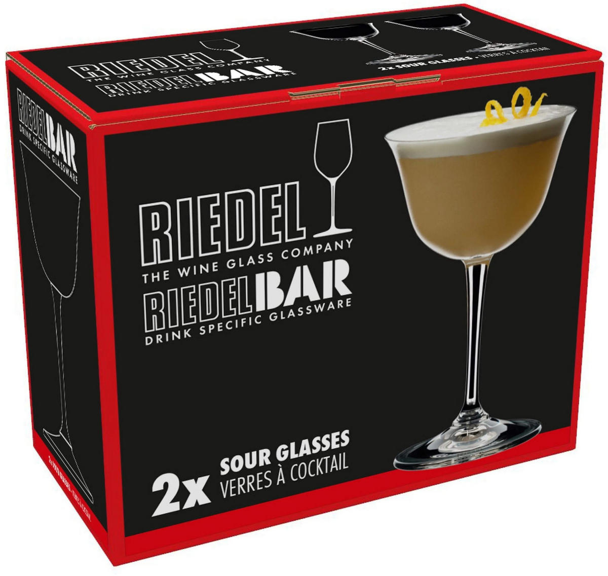 COCKTAILGLAS Drink Specific Glassware Sour, 2er Set, Hochwertiges Glas, 217 ml - Transparent, Glas (0.21L) - Riedel