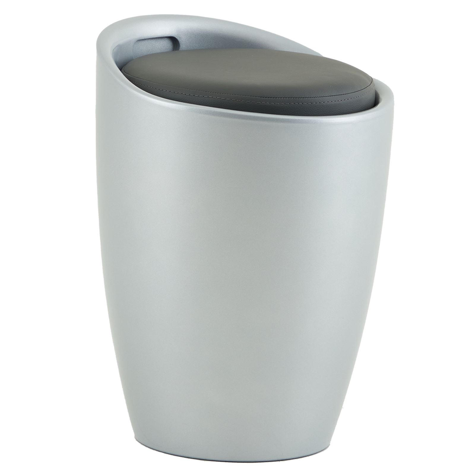 Idimex Sitzhocker Grau 35x50x35 cm