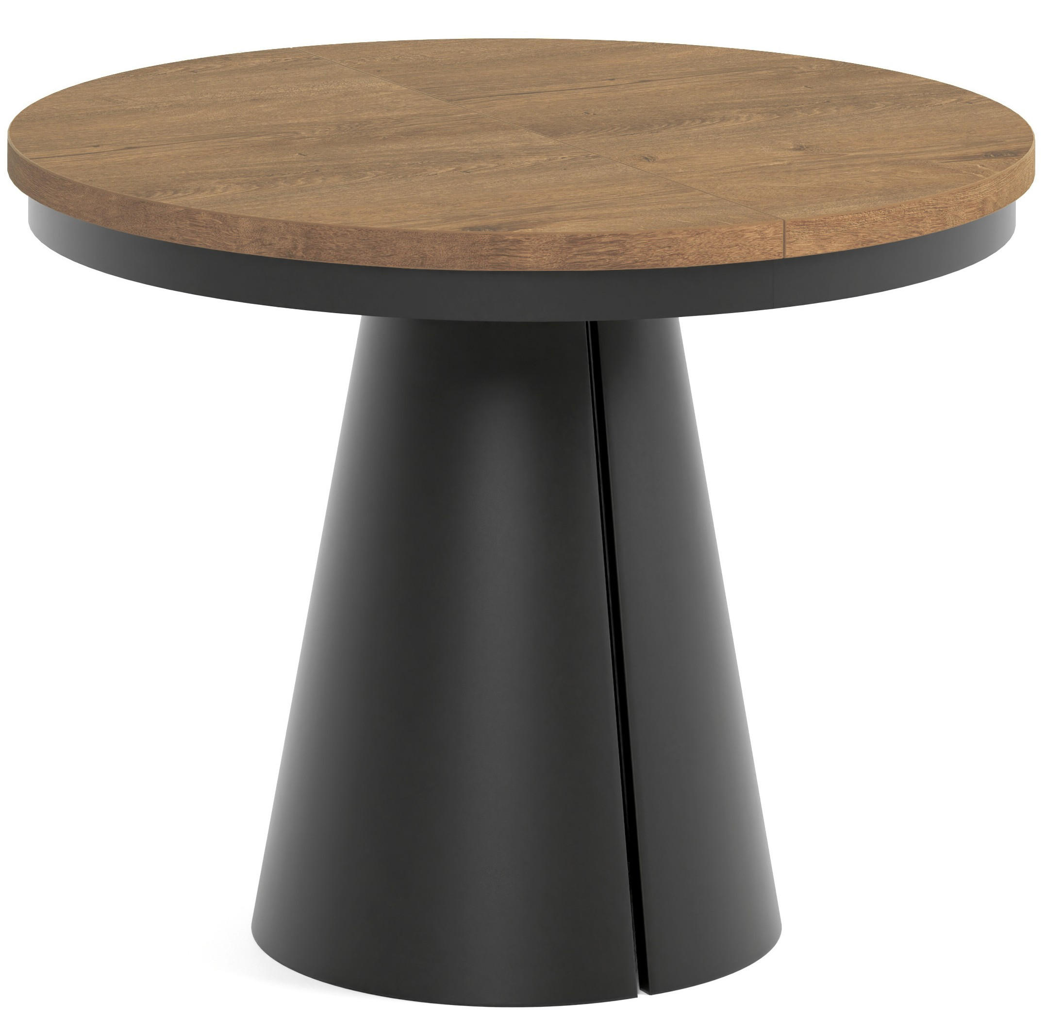 TISCH Schwarz ALMA Ausziehbar 100/176 cm - Eichefarben/Schwarz, Holzwerkstoff (2/100/76cm) - Sepro Meble