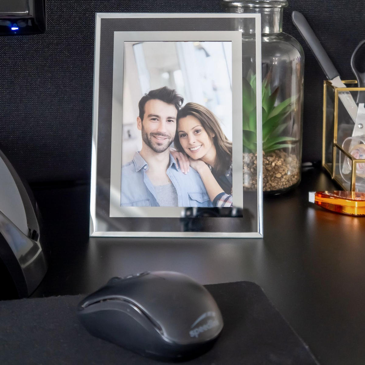 BILDERRAHMEN aus Glas - Silberfarben, Glas (15/20/0.2cm) - Intirilife