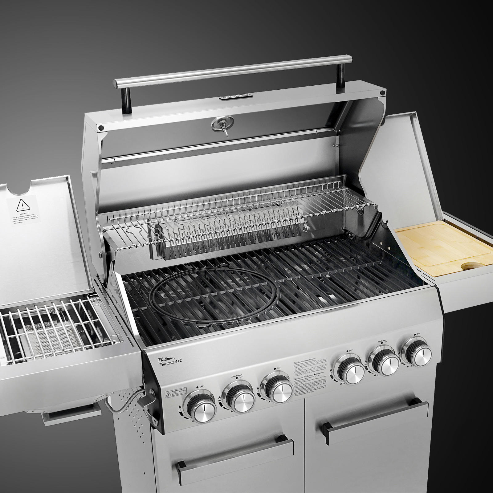 GASGRILL Platinum Yamara 4+2 - Silberfarben, Metall (140/117/55cm) - TAINO