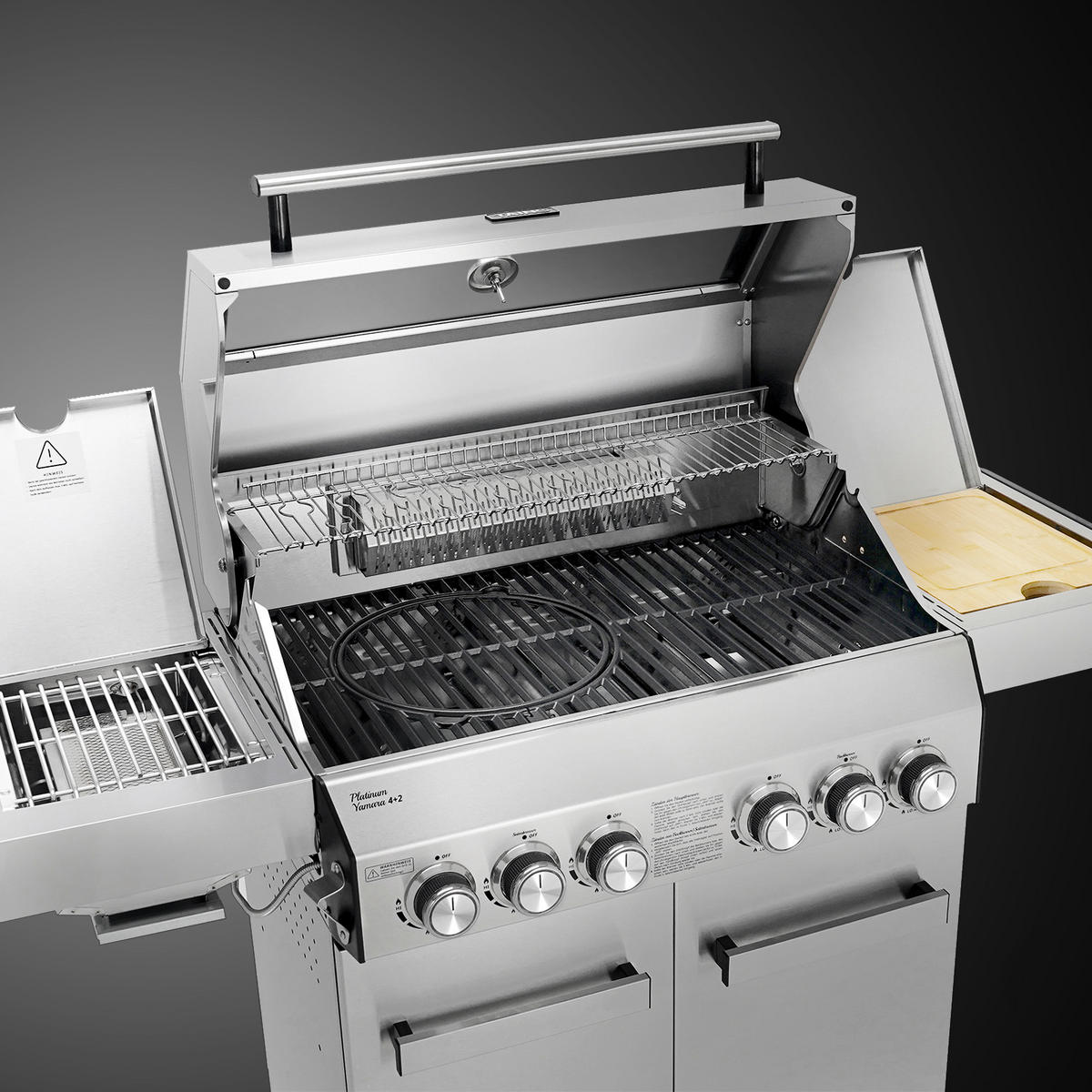 GASGRILL Platinum Yamara 4+2 - Silberfarben, Metall (140/117/55cm) - TAINO