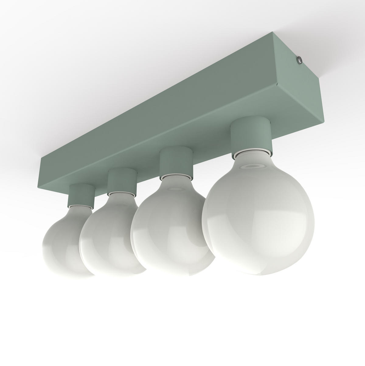 DECKENLEUCHTE - Grün, Metall (10/45/7.5cm) - Lumicom