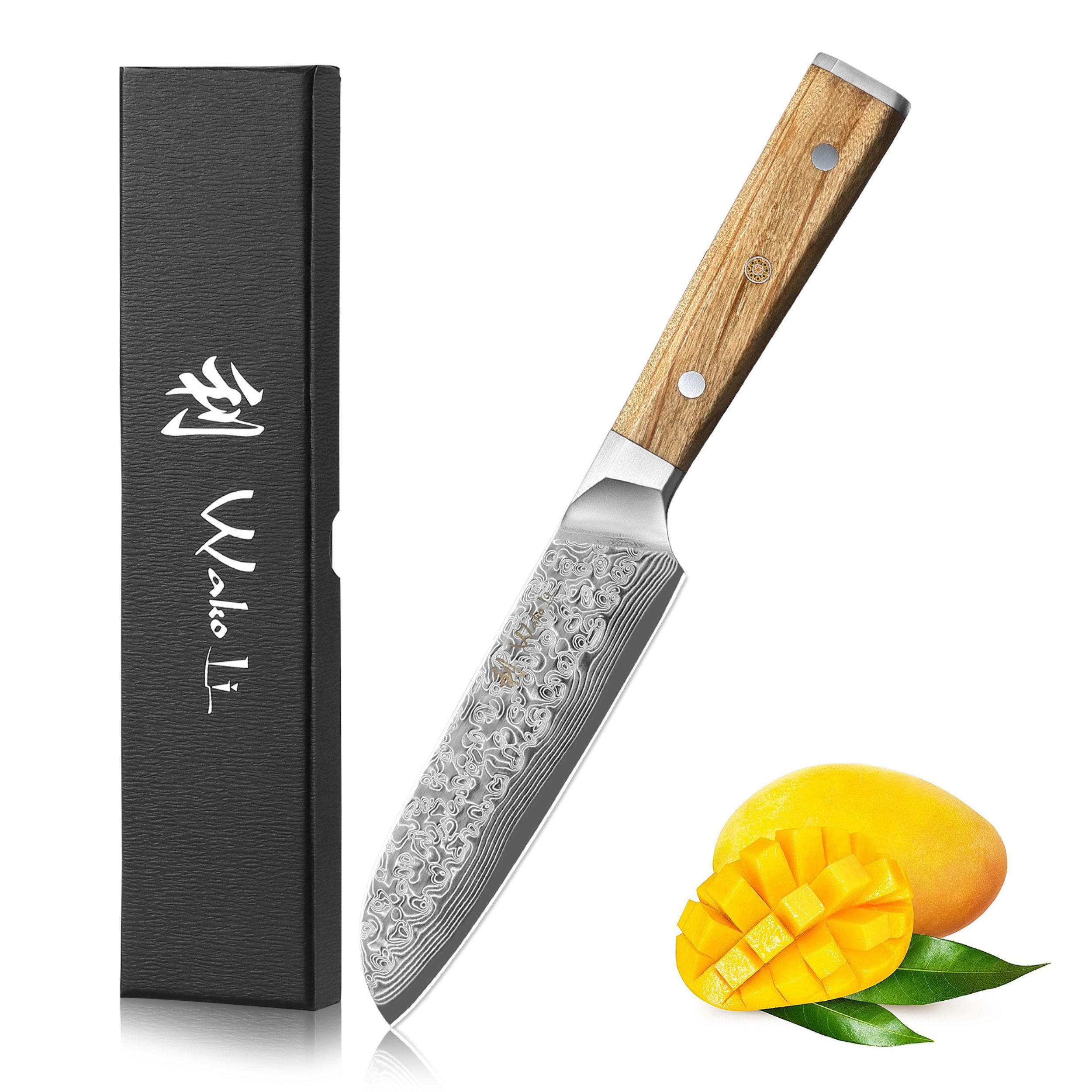 SANTOKUMESSER 12 cm - Braun, Metall (24cm) - Wakoli