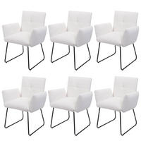 ESSZIMMERSTUHL Weiß 6er-Set - Weiß, Textil (79/87/52cm) - MCW