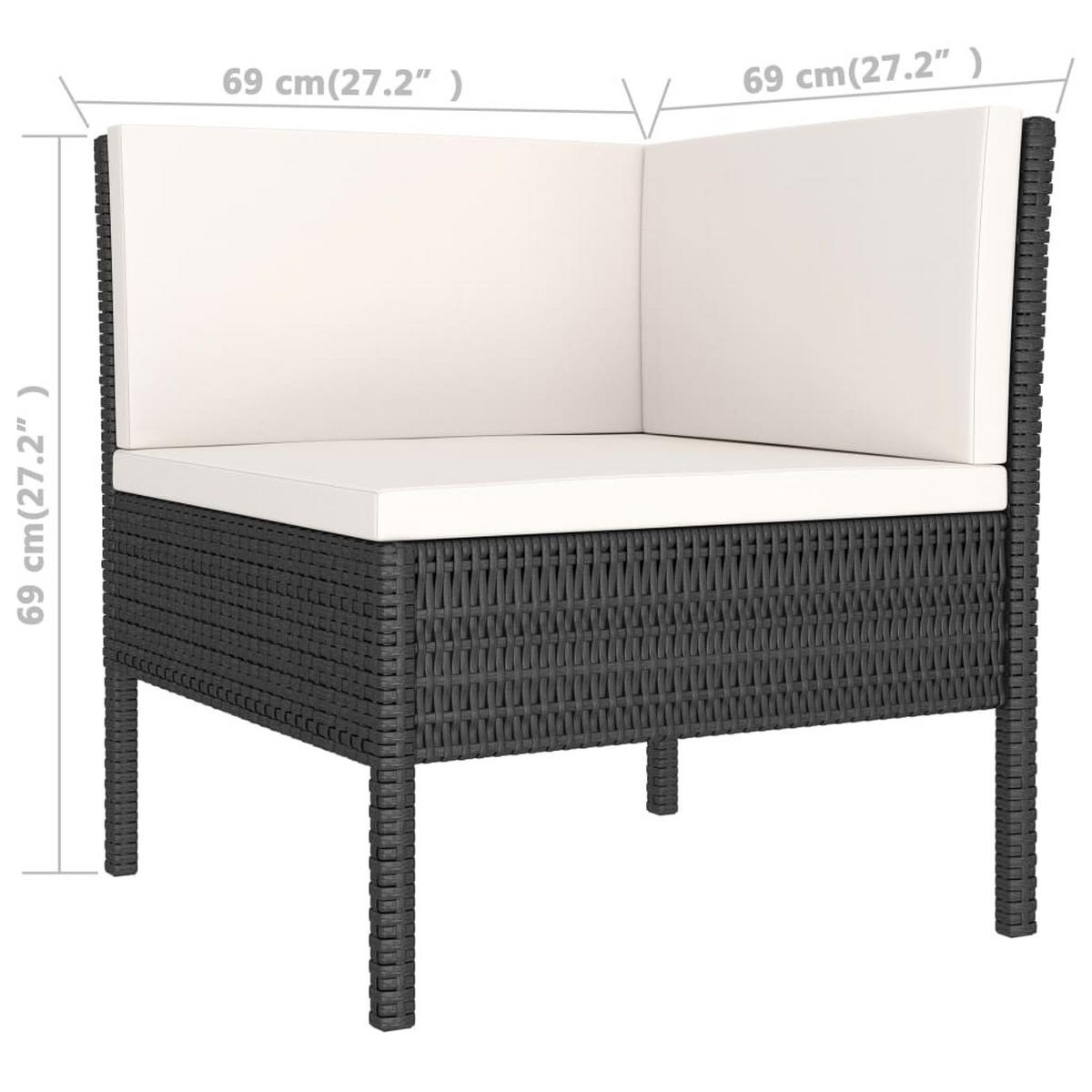 GARTENSET Reedy 6-teilig - Schwarz, Metall - Nettlife