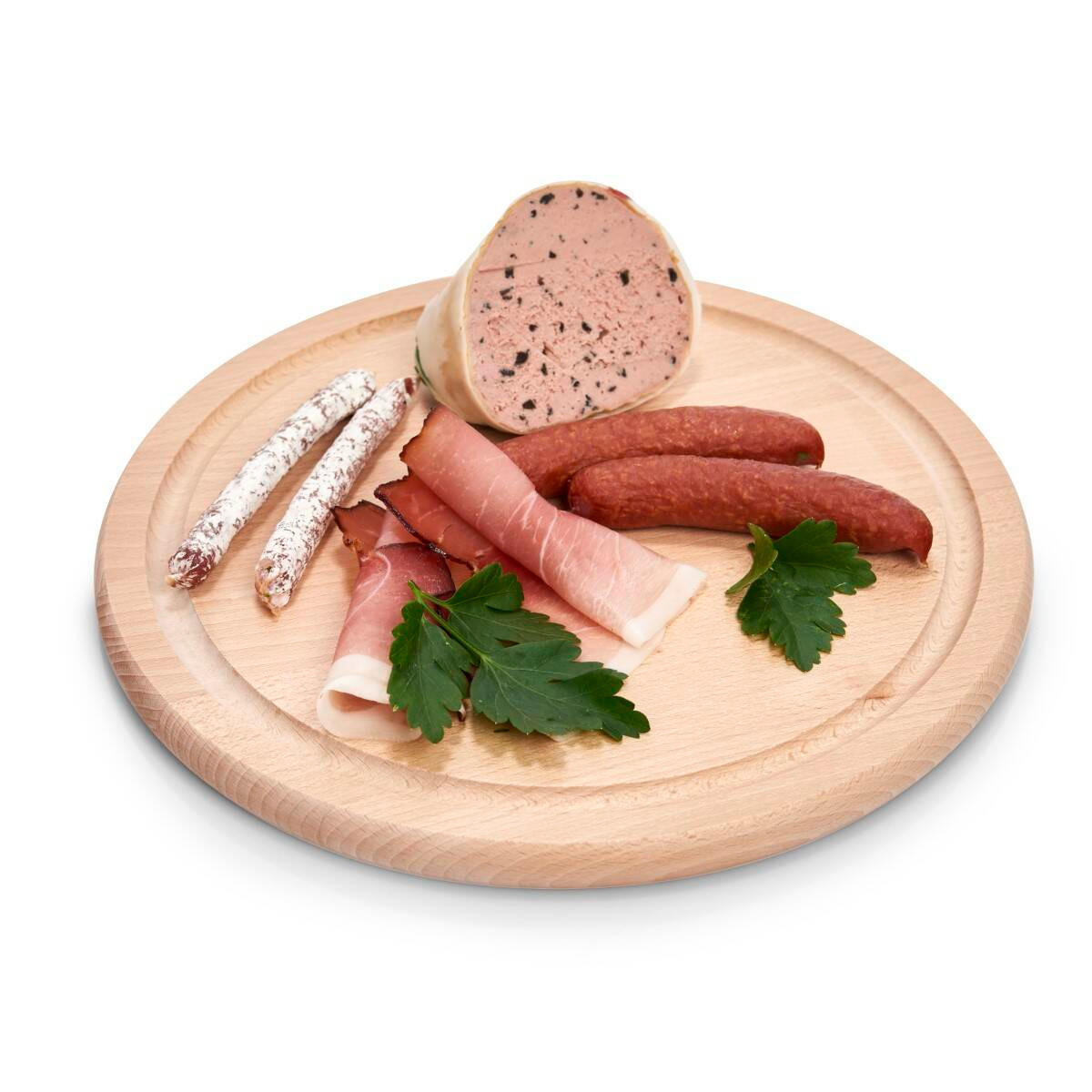 SCHNEIDEBRETT Buchenholz Ø 25 cm - Braun, Holz (25/25cm)