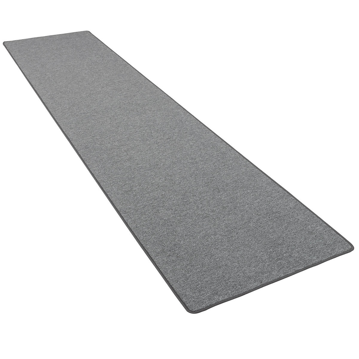 FEINSCHLINGEN VELOUR LÄUFER TEPPICH STRONG - Anthrazit, Textil (100/200cm) - Snapstyle