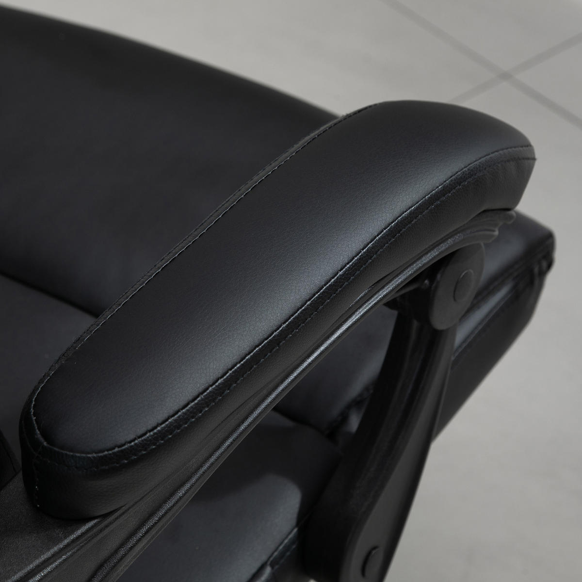 CHEFSESSEL DE-11805 mit 7-Punkt-Massage Schwarz - Schwarz, Metall (79/112/68cm) - ComfortXL