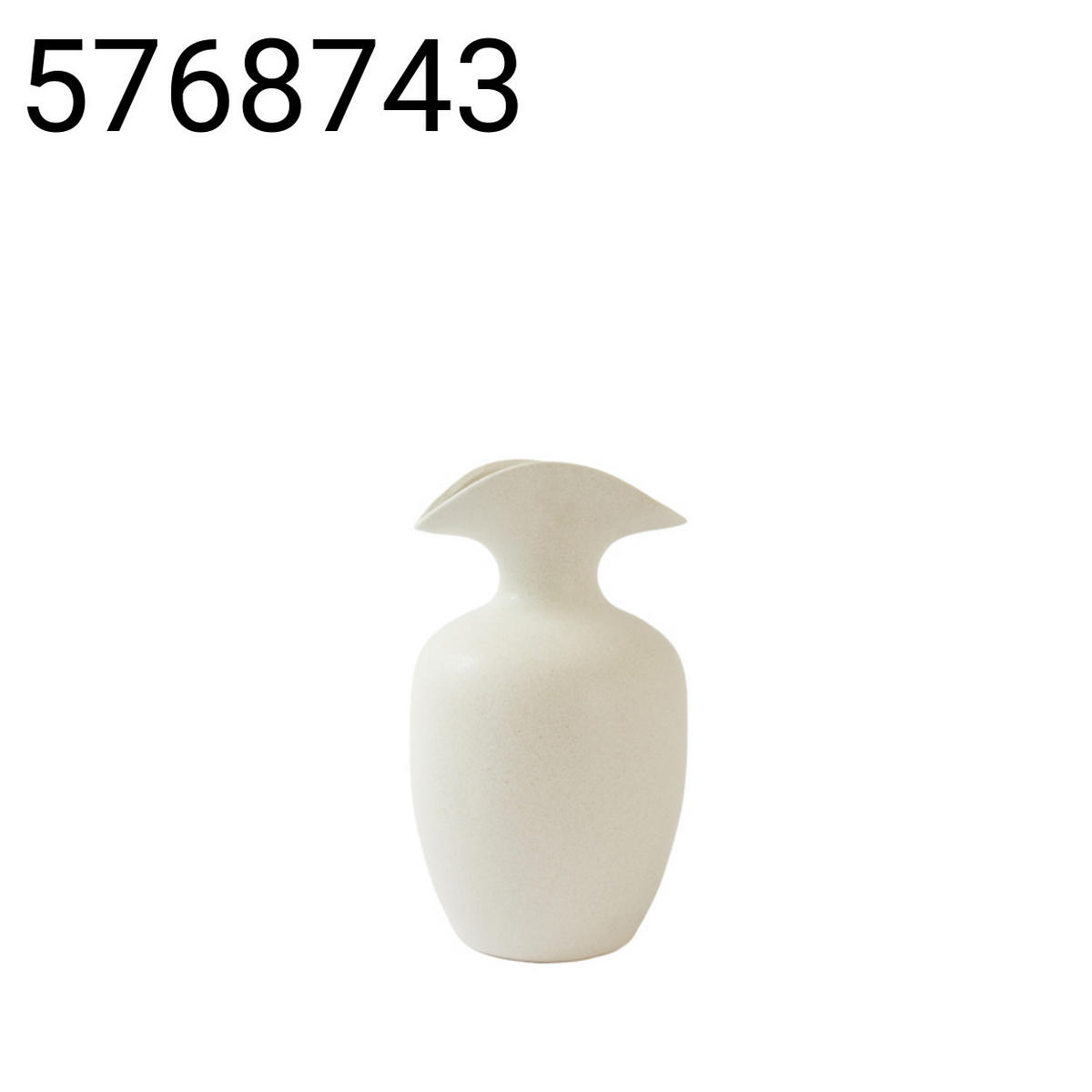 VASE Marillo - Weiß - 19.5/19.5/33 cm - Weiß, Keramik (33cm) - Light & Living