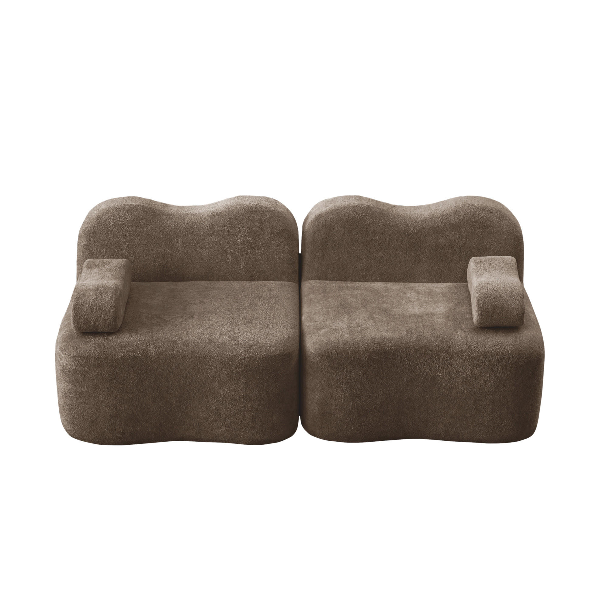 Flora Grace Sofa Braun 98x70x192 cm