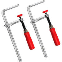 SCHNELLSPANNKLEMMEN – geeignet für Führungsschienen und MFT-Systeme – Spannweite 200 mm, Spannbereich 60 mm, 2er-Packung - Multicolor, Metall (25.3/9.4/1cm)