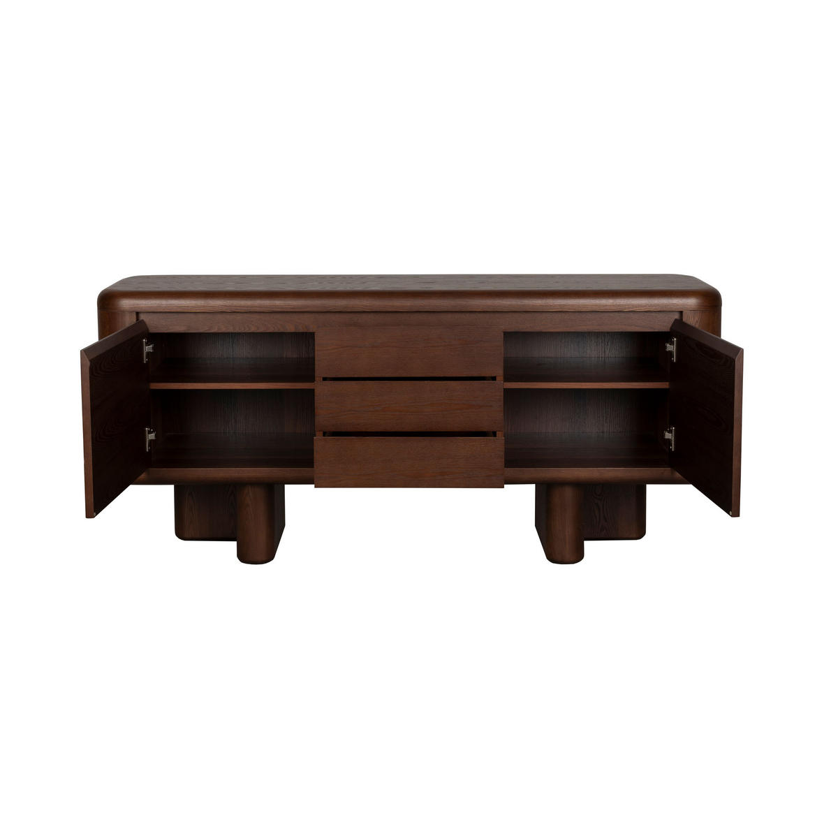 SIDEBOARD Herman Walnussfarbe - Braun, Holzwerkstoff (160/72/40cm) - Dutchbone