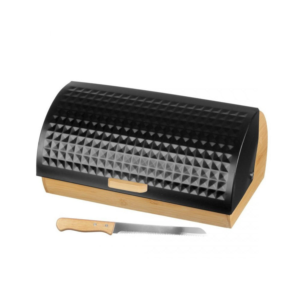 BROTKASTEN Schwarz 39/30/18.5 cm 2773 - Schwarz, Metall (30/18.5/39cm) - Brunbeste