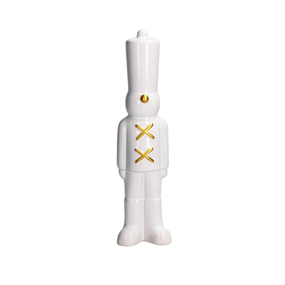 DEKORATIVE FIGUR Weiß 5/6.5/26 cm H226600006 - Weiß, Keramik (6.5/26/5cm) - Rituali Domestici 