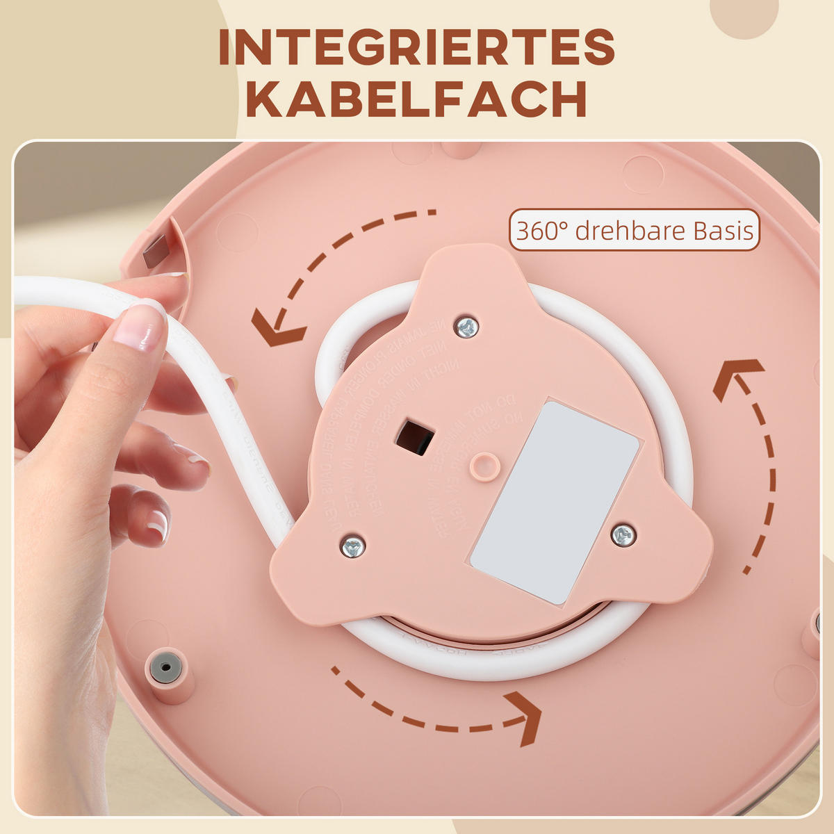 WASSERKOCHER DE-07948 1,7 L, 2,2 kW, kabellos Hellrosa - Pink, Kunststoff (19.5/23.4/24.2cm) - ComfortXL
