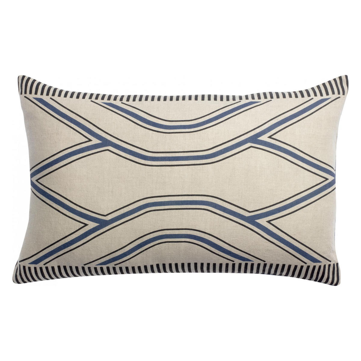 KISSEN Zeff Johan sturm 40 x 65 cm - Blau, Textil (40/65cm) - Vivaraise