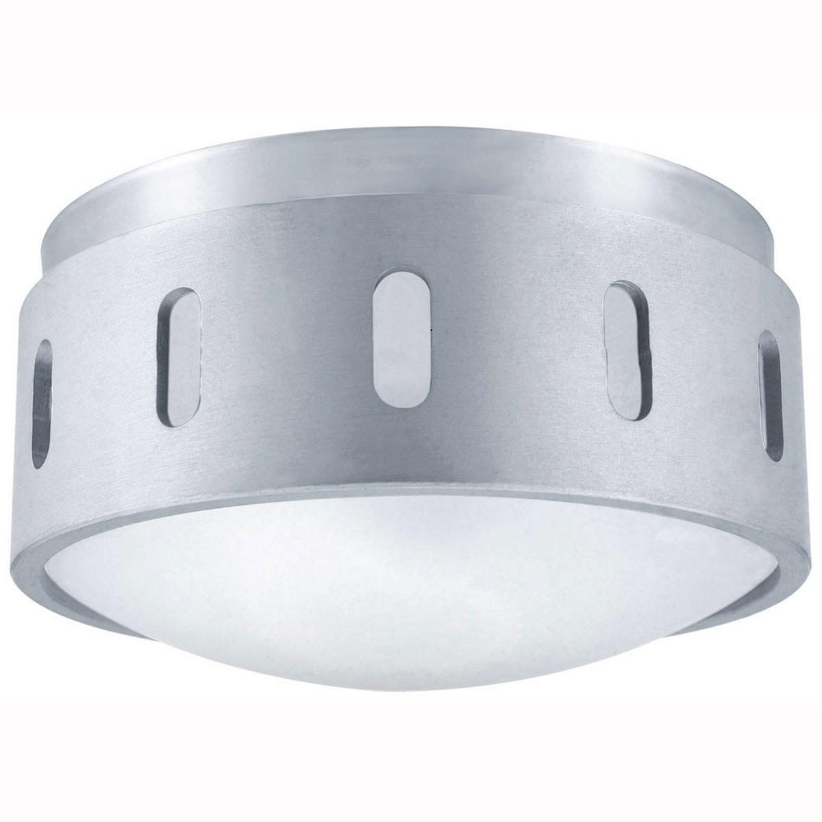 LED WANDLEUCHTE CHIRON Silber Glas satiniert - Silberfarben, Glas (14/7.6/14cm)